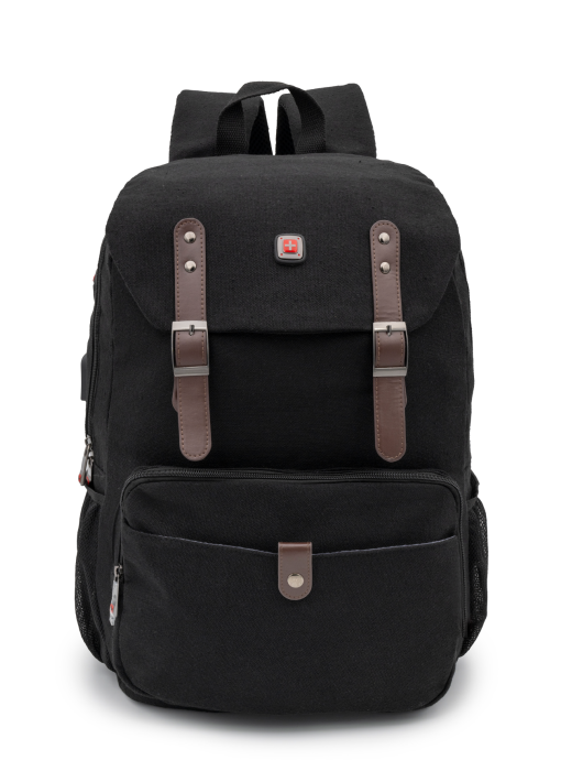 תיק גב POLOSWISS HERSHIN למחשב רצועות עור מגנטיות גימור זמש - תמונה 2