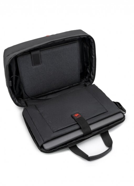 תיק מחשב POLOSWISS TARGET עם רצועת כתף מתכוונת מבנה EVA ובד PU - תמונה 6
