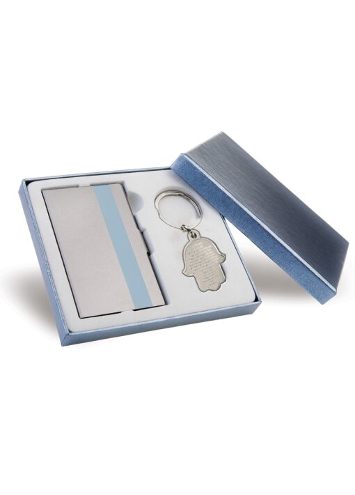 מארז יוקרתי POLO SET GIFT נרתיק לכ.ביקור+מחזיק מפתחות חמסה