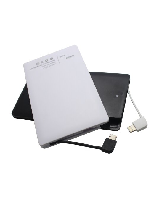 פאוור בנק/ מטען שטוח 4400 מיליאמפר-כולל מתאמים