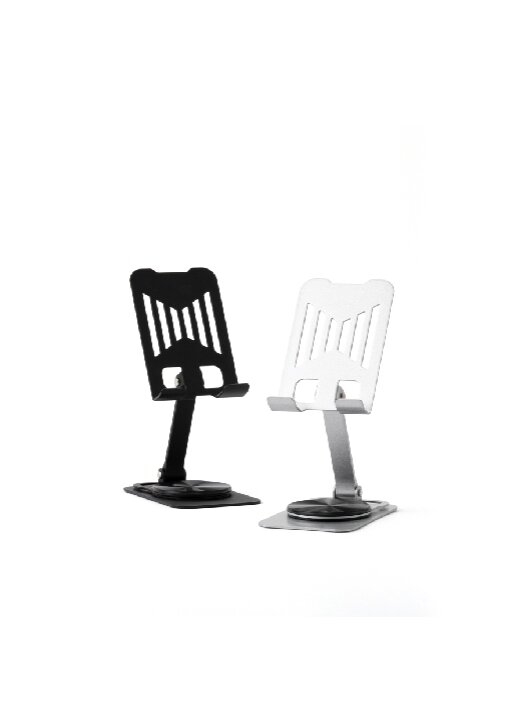 מעמד גדול לסמארטפון טאבלט מתקפל עשוי מתכת בסיס 360 מעלות - תמונה 3