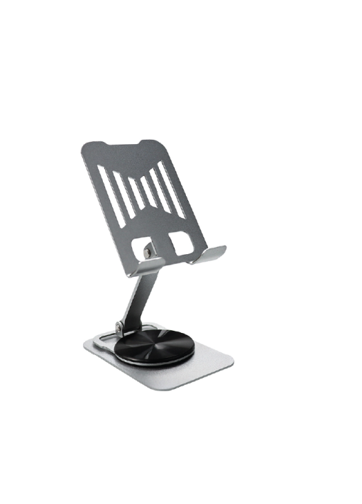 מעמד גדול לסמארטפון טאבלט מתקפל עשוי מתכת בסיס 360 מעלות - תמונה 6