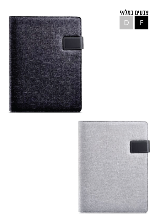 מכתביה A4 POLOSWISS כולל מעמד לנייד וכיסי איחסון - תמונה 2