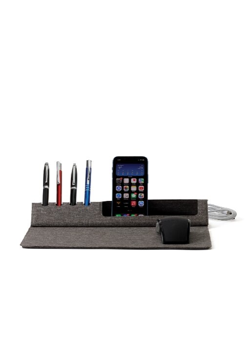 פד עכבר מתקפל מגנטי PU כולל משטח טעינה אלחוטי 15W - תמונה 8