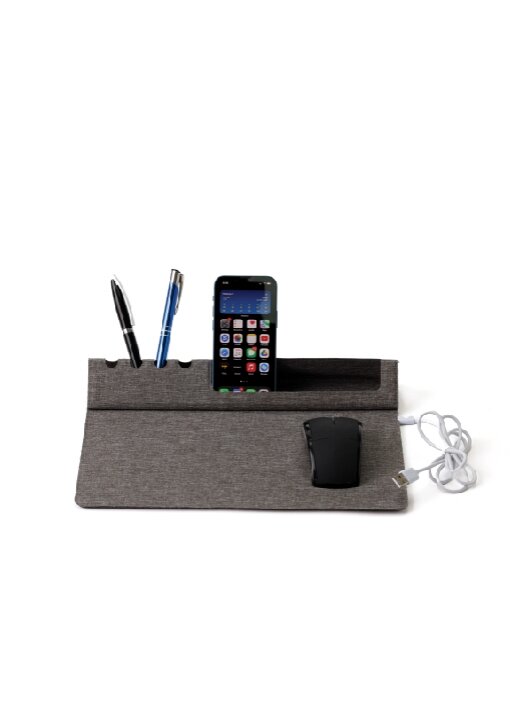 פד עכבר מתקפל מגנטי PU כולל משטח טעינה אלחוטי 15W - תמונה 9