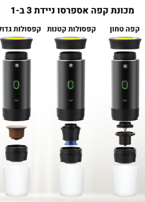 מכונת קפה אספרסו ניידת קפסולות אספרסו POLO SWISS - תמונה 7