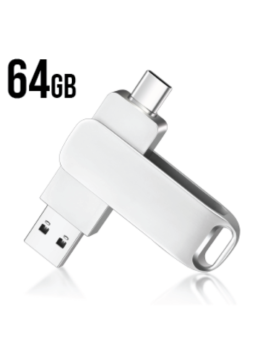 דיסק און קי 64G (זיכרון נייד) USB TYPE-C קופסת מתכת - תמונה 2
