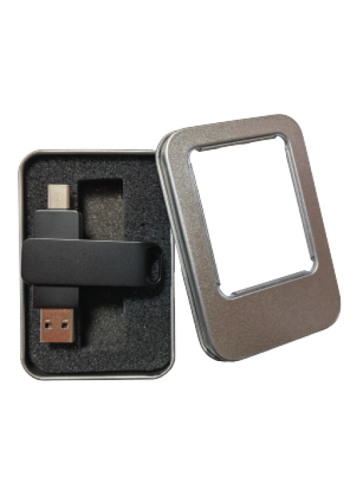 דיסק און קי 64G (זיכרון נייד) USB TYPE-C קופסת מתכת - תמונה 4