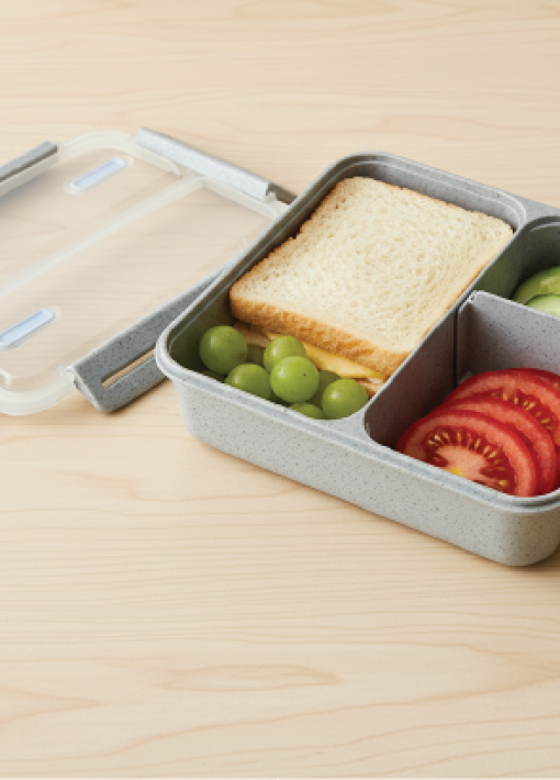 קופסת אוכל מחולקת סגירת FLAT LOCK - תמונה 2