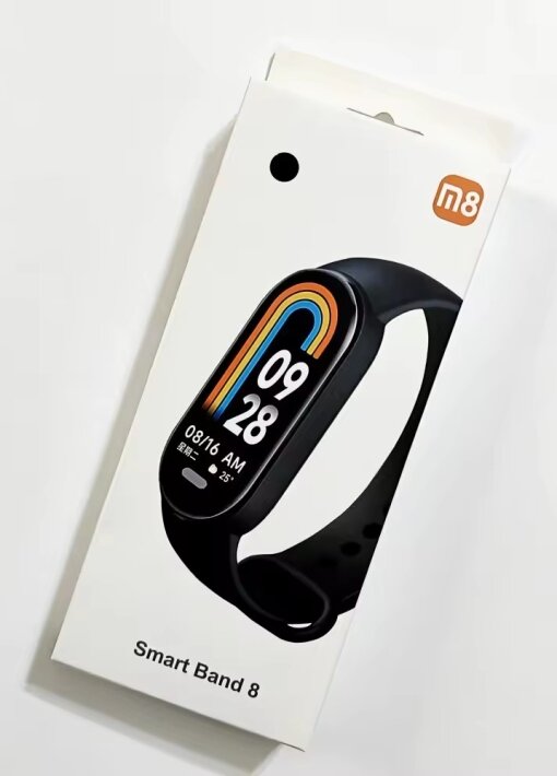 שעון חכם ספורטM8 רצועת סילקון שחור - תמונה 2