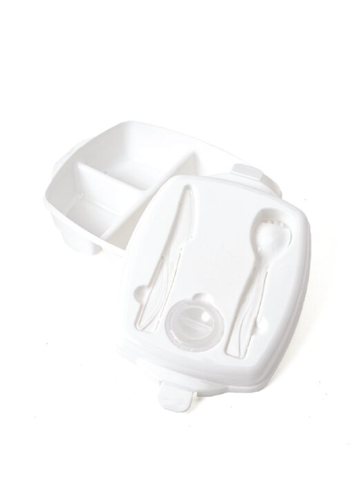 קופסאות אוכל עם סכום וכוס מטבל 3 תאים - תמונה 3