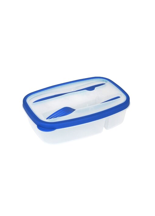 קופסאות אוכל 2 תאים עם סכו״ם - תמונה 3