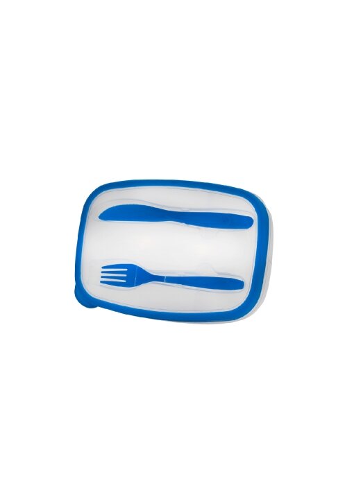 קופסאות אוכל 2 תאים עם סכו״ם - תמונה 4