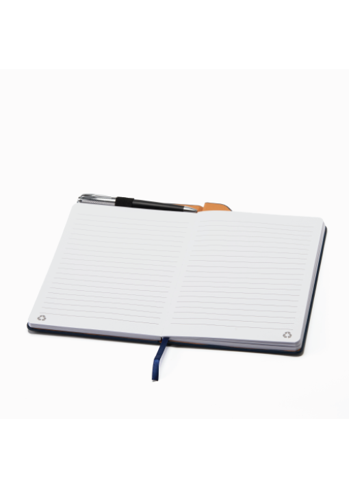 מחברת A5 עיצוב טק מעור סיננטי טרמו PU - תמונה 2