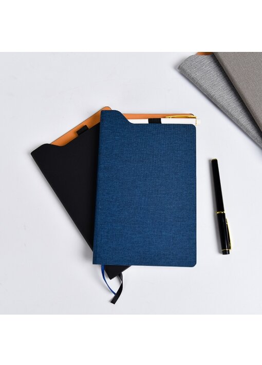 מחברת A5 עיצוב טק מעור סיננטי טרמו PU - תמונה 3