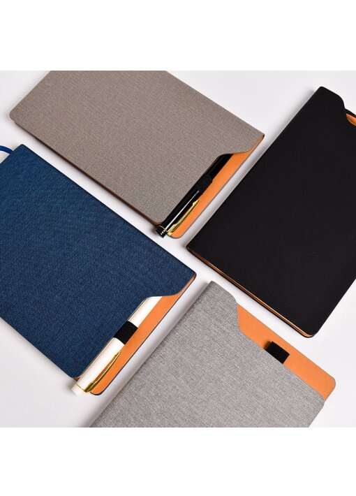 מחברת A5 עיצוב טק מעור סיננטי טרמו PU - תמונה 4