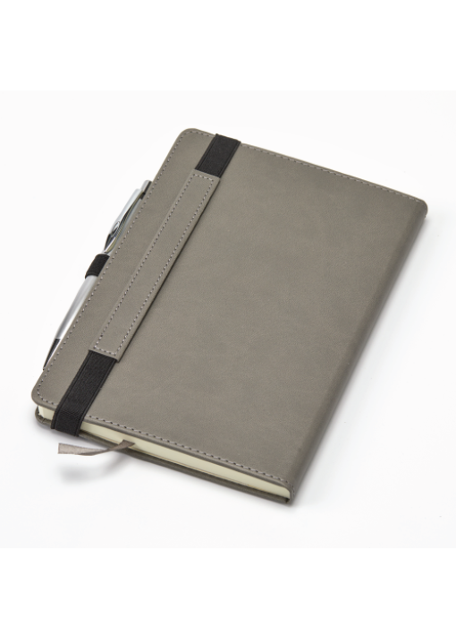 מחברת A5 כריכת TERMO PU דמוי עור+סגר גומי ומקום לעט 120 דף - תמונה 2