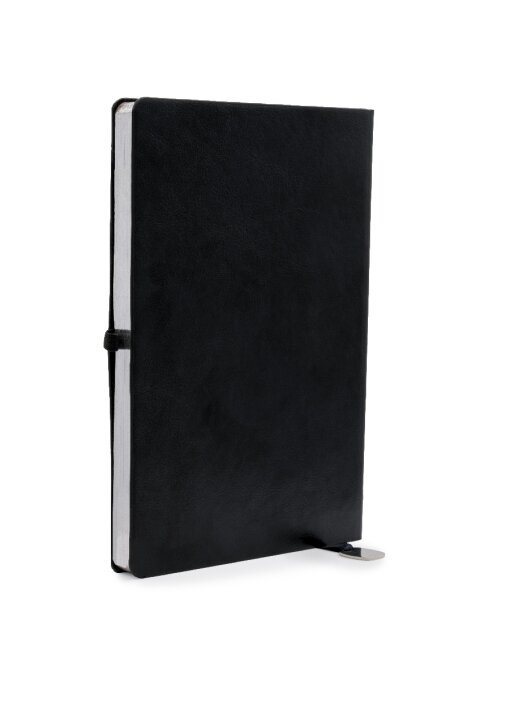 מחברת A5 דמוי עור סימנית מתכת ציפוי מוזהב/מוכסף 134 - תמונה 7