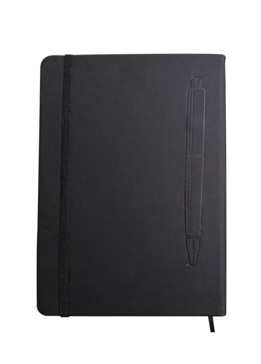 מחברת A5 ממחוזרת עם כריכת עור ומקום מגנטי לעט - תמונה 4