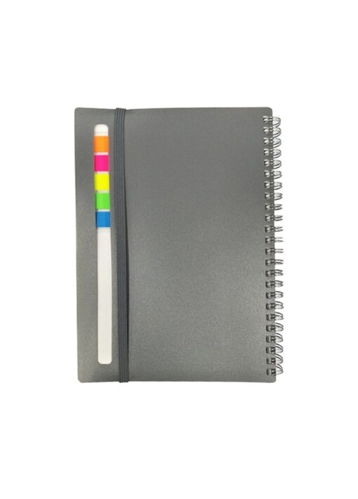 מחברת A5 ספירלה עם דביקיות וגומיית סגר - תמונה 6