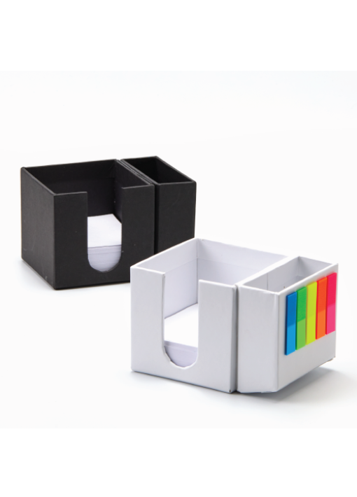 מעמד לניירות ממו מתקפל ממוחזר עם דיגלוני סימון ומפתח לעטים - תמונה 3