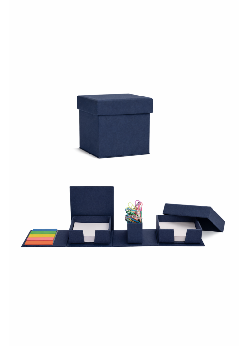 מעמד שולחני מתקפל בצורת קוביה,ניירות דביקים, ממו ואטבים - תמונה 2