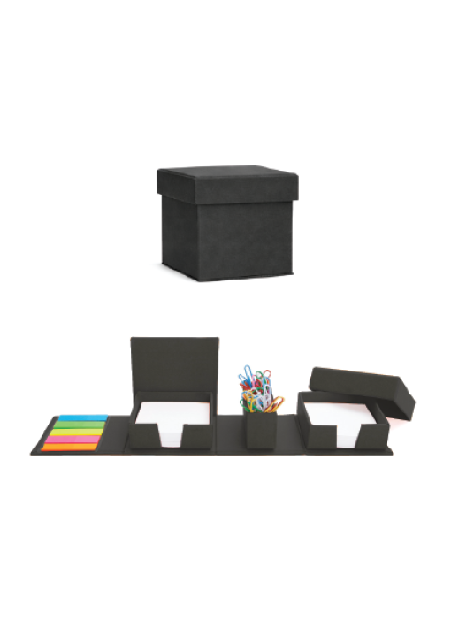 מעמד שולחני מתקפל בצורת קוביה,ניירות דביקים, ממו ואטבים - תמונה 6