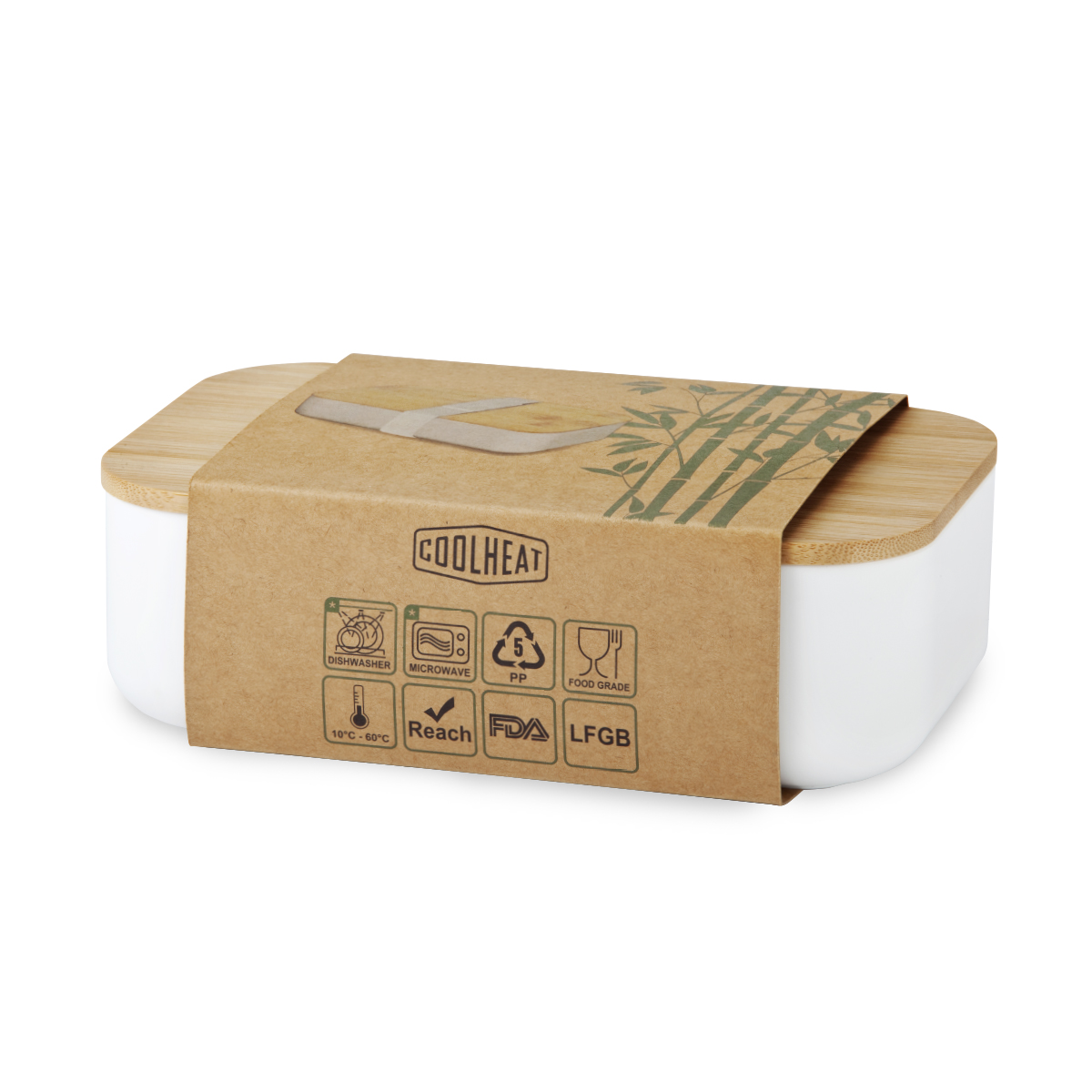 קופסת אוכל מהודרת עם מכסה במבוק – Chochio - תמונה 2