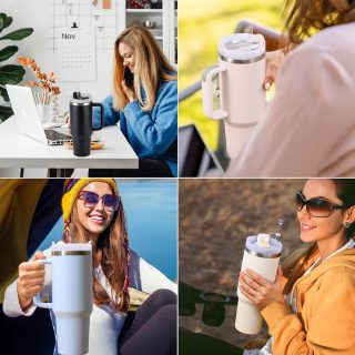 כוס שתיה תרמית ,דופן כפולה – ויקטוריה - תמונה 12