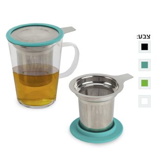 כוס זכוכית עם מסננת חליטה – קמרון - תמונה 9