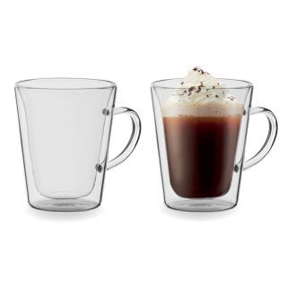 כוס שתיה מזכוכית כפולה באריזת מתנה – אתיופיה