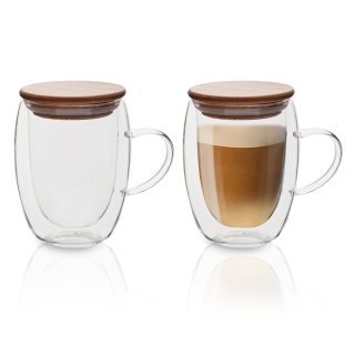 כוס זכוכית כפולה, 350 מ"ל – סאנדאי - תמונה 6