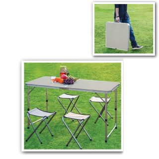 שולחן מתקפל עם  כסאות – סקוייה