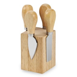 מעמד עץ עם 4 כלים לגבינה – Emmental - תמונה 3