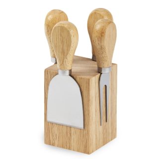 מעמד עץ עם 4 כלים לגבינה – Emmental - תמונה 4