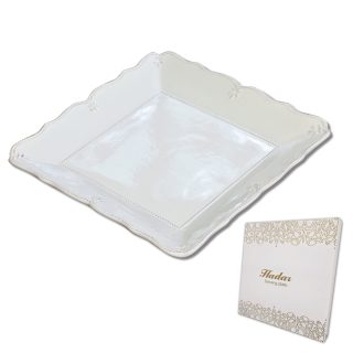 צלחת מצה לפסח מפורצלן – הדר