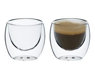 זוג כוסות זכוכית, דופן כפולה, 150 מ"ל – ברזיל - תמונה 4