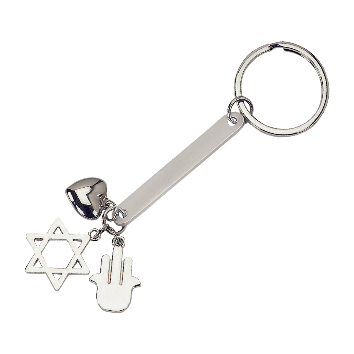 מחזיק מפתחות  ותליוני לב  חמסה ומגן דוד – מזל - תמונה 2