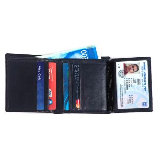 ארנק עור 3 כנפיים – בארי - תמונה 5