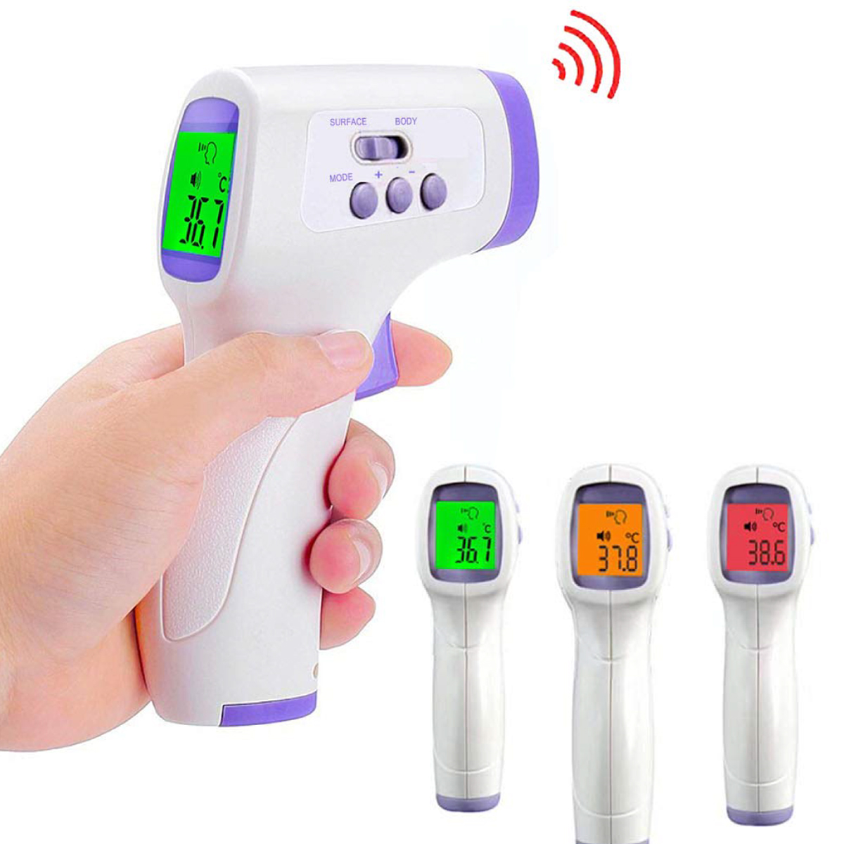 מד חום רפואי אינפרא אדום ללא מגע – הליוס - תמונה 2