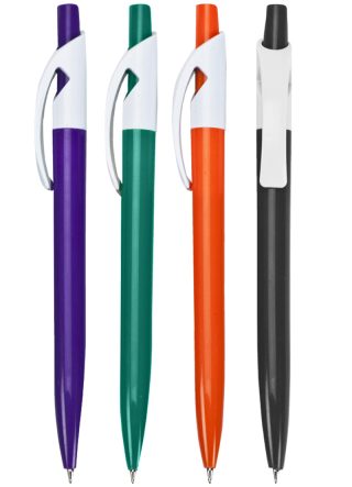 עט ג'ל, קליפס לבן, גוף פלסטיק צבעוני, 0.7 מ"מ – לואיז