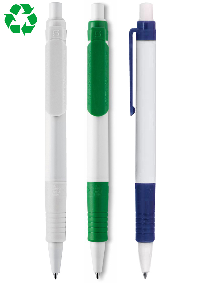 עט כדורי למיחזור, ידידותי לסביבה עשוי תירס וקני סוכר – סקויה - תמונה 2