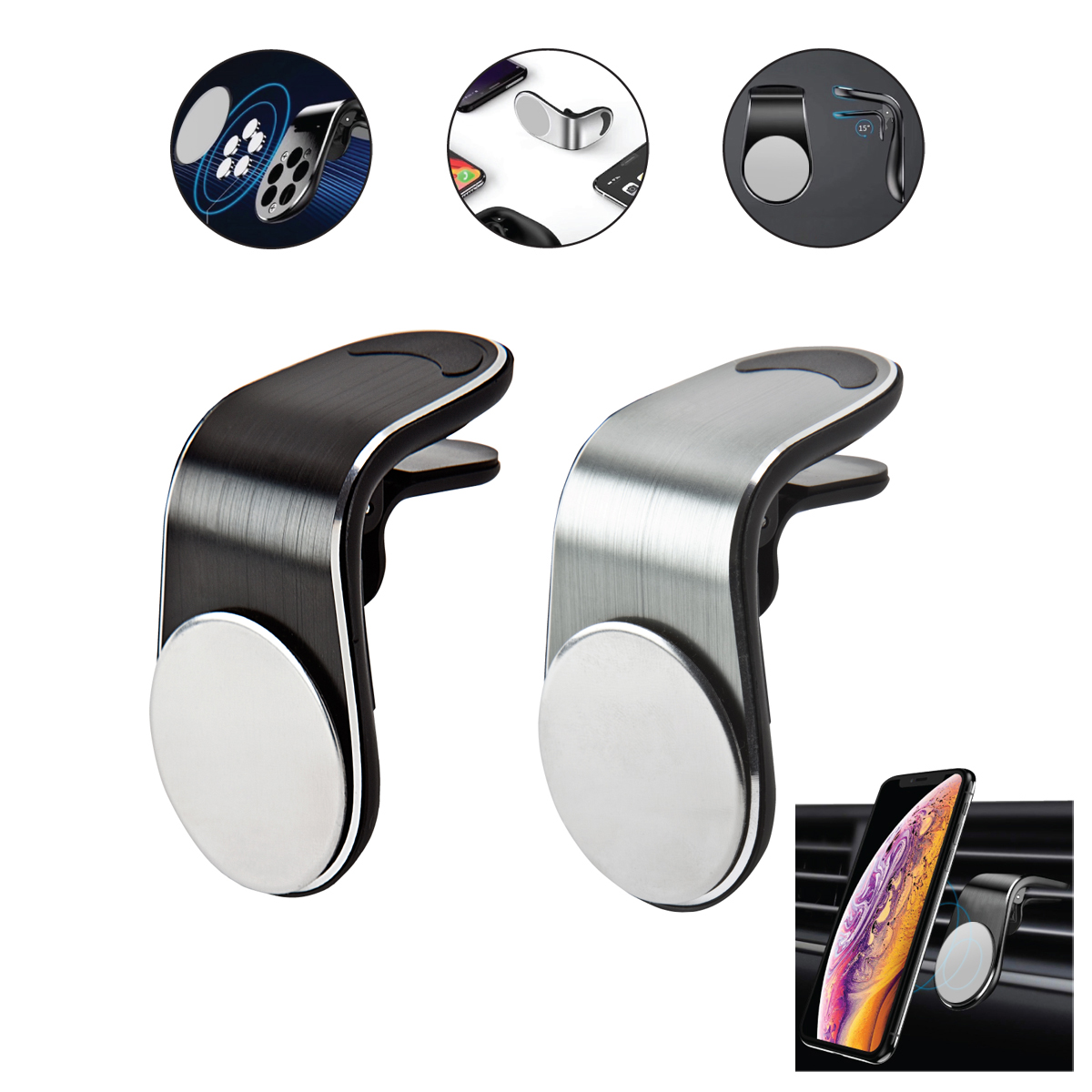 מחזיק טלפון מגנטי חזק לרכב – האקט - תמונה 2