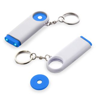 פנס עם מחזיק מפתחות ומטבע לעגלות – עידן