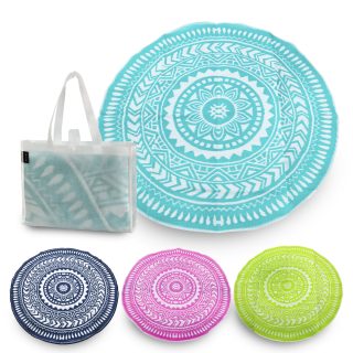 מחצלת זוגית עגולה, ארוגה מ-PP – סורנטו - תמונה 3