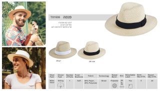 כובע קש אופנתי – פנמה - תמונה 8