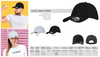 VENT 6 OPEN –  כובע מצחיה, ספורט - תמונה 8