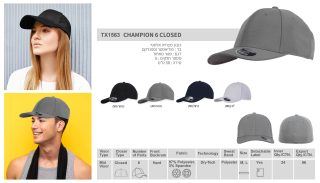 CHAMPION  6 CLOSED – כובע מצחייה, סגירה מלאה - תמונה 10
