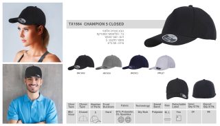 CHAMPION 5 CLOSED –  כובע מצחייה, סגירה מלאה - תמונה 10