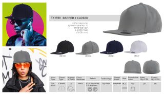 RAPPER 5 CLOSED – כובע מצחיה, 5 חלקים, סגירה מלאה - תמונה 10